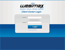 Tablet Screenshot of clientcenter.webimax.com